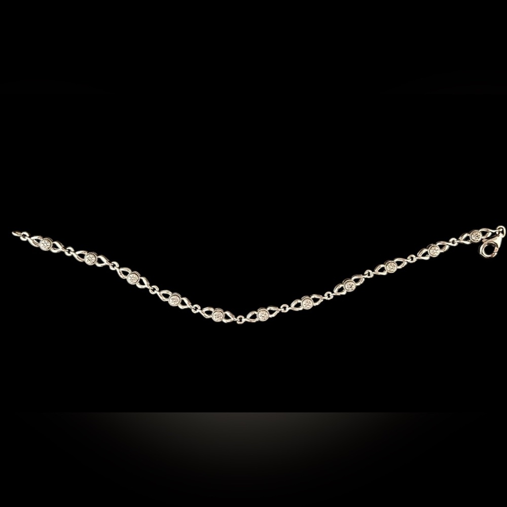 S925 simple solid bracelet